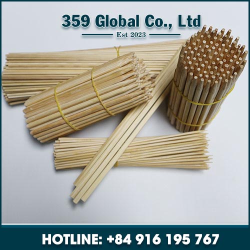 Bamboo flag skewer for BBQ grill	